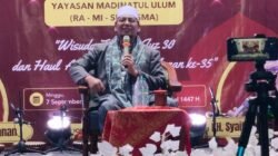 Haul Almaghfurlah KH. Abdul Manan ke35, pendiri Yayasan Pendidikan Madinatul Ulum Mojokrapak, dihadiri KH. Syaikhur Rizal dari Malang