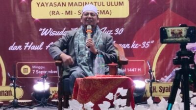 Haul Almaghfurlah KH. Abdul Manan ke35, pendiri Yayasan Pendidikan Madinatul Ulum Mojokrapak, dihadiri KH. Syaikhur Rizal dari Malang